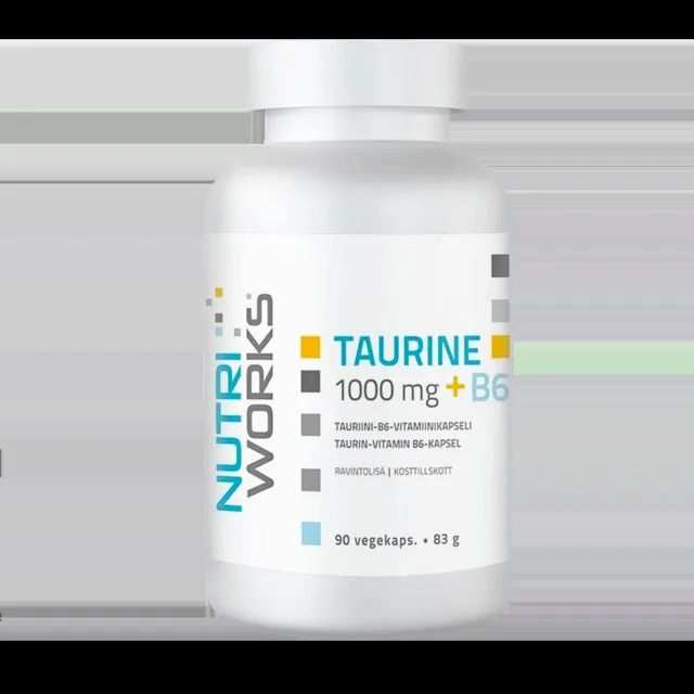 NutriWorks Taurine 1000mg + B6 - 90 kapslí