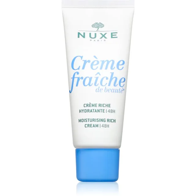 Nuxe Crème Fraîche de Beauté Moisturizing Rich Cream výživný hydratační krém pro suchou až velmi suchou citlivou pleť 30 ml
