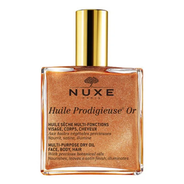 NUXE Huile Prodigieuse multifunkční suchý olej se třpytkami na obličej, tělo a vlasy 50ml