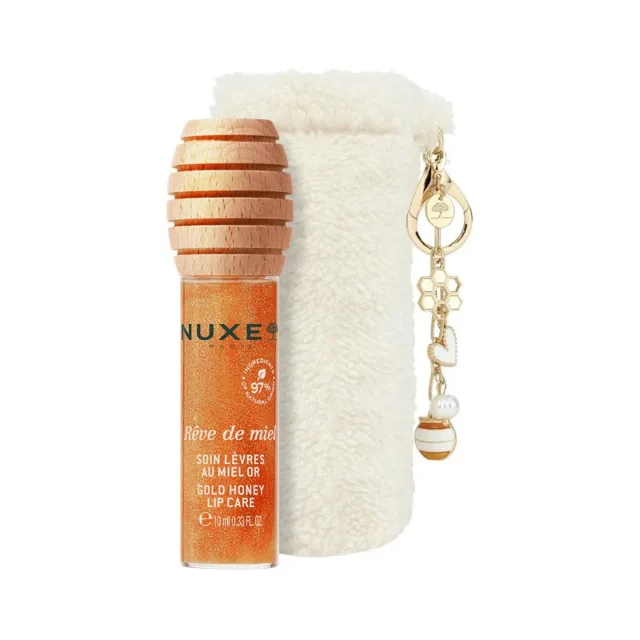 Nuxe Medová péče na rty s pouzdrem Rêve de Miel Gold Lip Care 10 ml