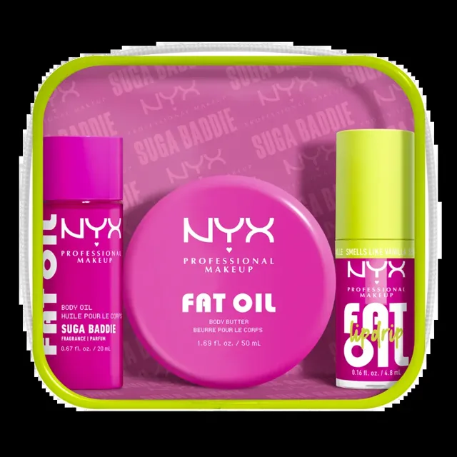 NYX Body Sada na rty a tělo Fat Oil Suga Baddie