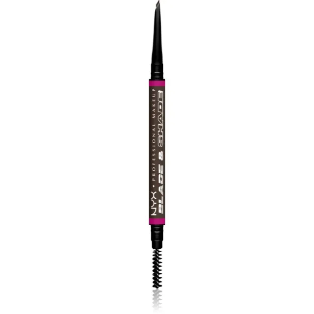 NYX Professional Makeup Blade & Shade tužka na obočí s kartáčkem odstín Espresso 0.06 g