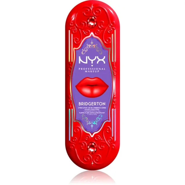 NYX Professional Makeup Bridgerton Royal Treasures sada na rty odstín 04 2 ks