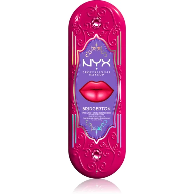 NYX Professional Makeup Bridgerton Royal Treasures sada na rty odstín 05 2 ks