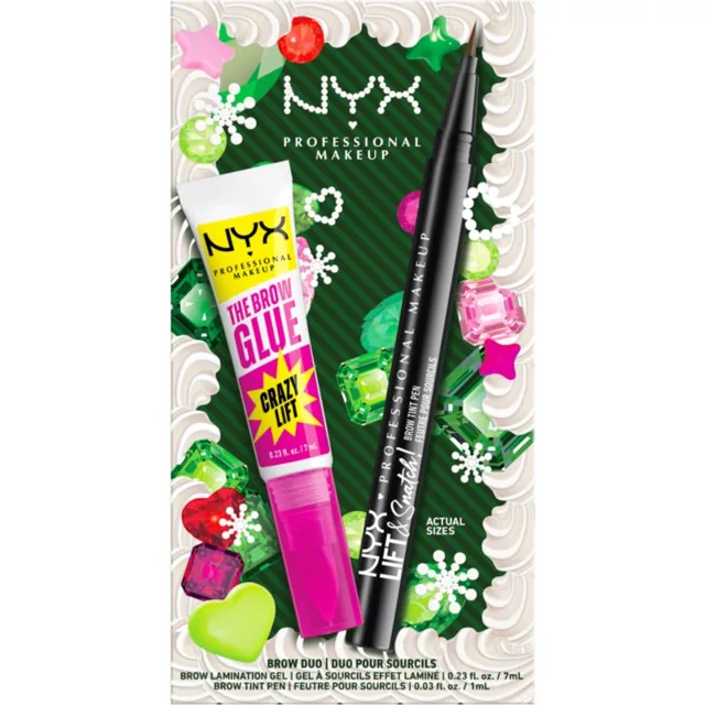 NYX Professional Makeup Brow Duo dárková sada na obočí odstín 01 2 ks