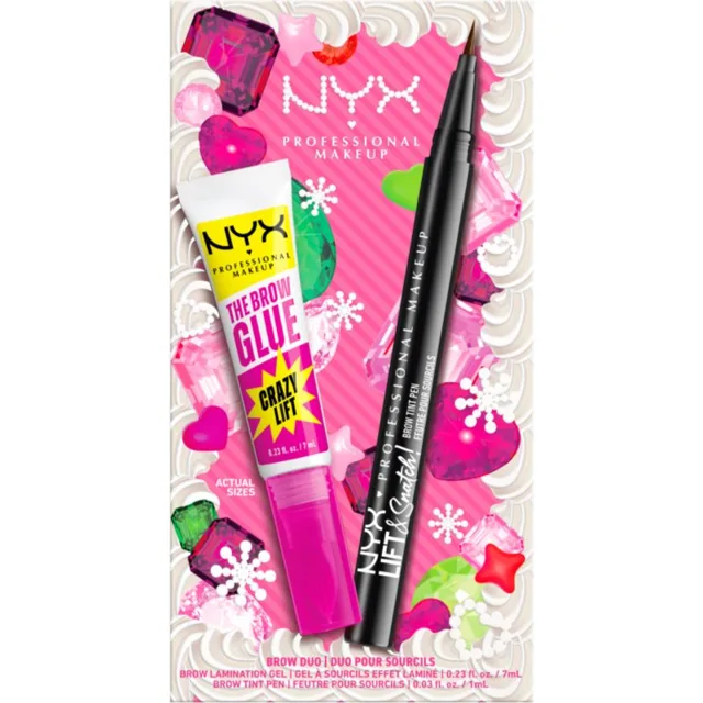 NYX Professional Makeup Brow Duo dárková sada na obočí odstín 02 2 ks