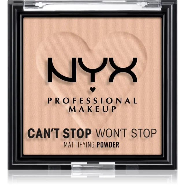NYX Professional Makeup Can't Stop Won't Stop Mattifying Powder matující pudr odstín 04 Meduim 6 g