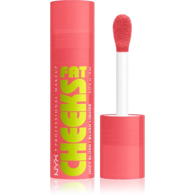 NYX Professional Makeup Fat Cheeks Juicy Blush tekutá tvářenka odstín 02 Fig Fizz 8 ml