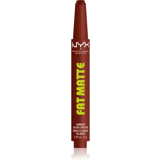 NYX Professional Makeup Fat Matte balzám na rty s matujícím efektem Cocoa Cuddles 2 g