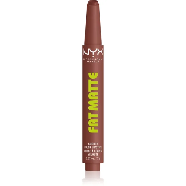 NYX Professional Makeup Fat Matte balzám na rty s matujícím efektem Toasty Taupe 2 g