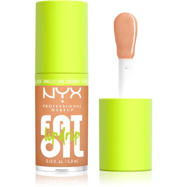 NYX Professional Makeup Fat Oil Lip Drip olej na rty odstín Coconut Cutie 4.8 ml
