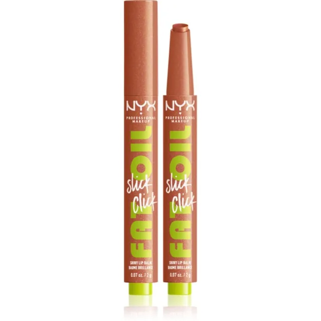 NYX Professional Makeup Fat Oil Slick Click tónovací balzám na rty odstín 06 Hits Different 2 g