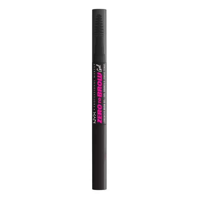 NYX Professional Makeup Gel na obočí Zero To Brow Gel 2 ml 08 Black