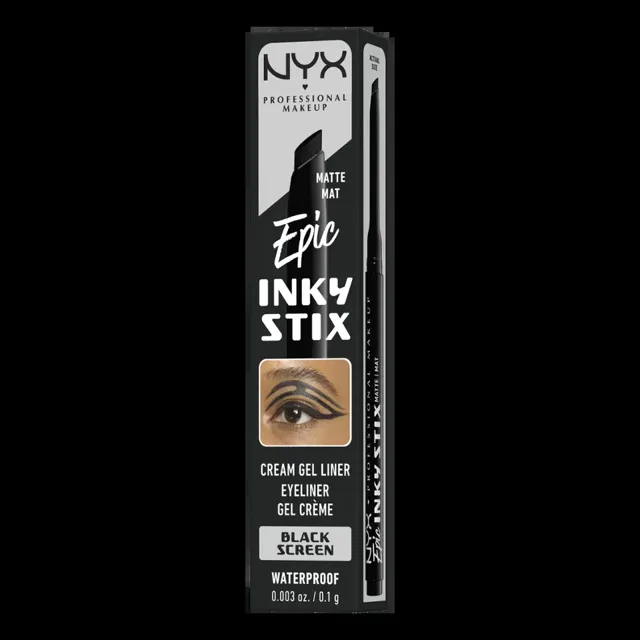 NYX Professional Makeup Gelová oční linka Epic Inky Stix 01 Black Screen 0,1 g
