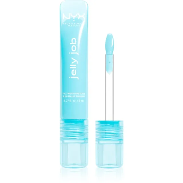 NYX Professional Makeup Jelly Job zářivý lesk na rty se zvětšujícím efektem odstín Jelly Frost 7.5 ml