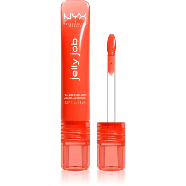 NYX Professional Makeup Jelly Job zářivý lesk na rty se zvětšujícím efektem odstín Ya Jelly 7.5 ml