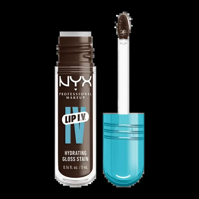 NYX Professional Makeup Lesk na rty Lip IV Hydrating Gloss Stain 06 Espresso Soak