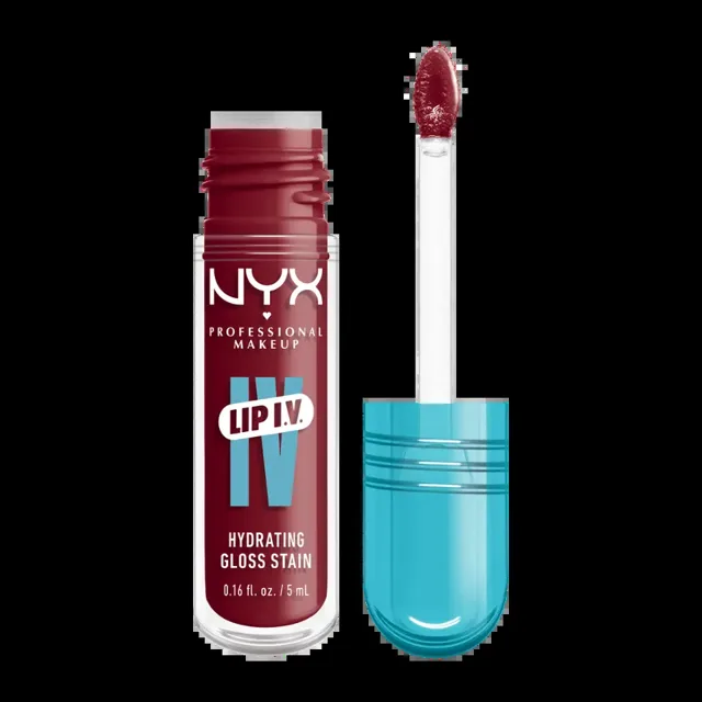 NYX Professional Makeup Lesk na rty Lip IV Hydrating Gloss Stain 10 Berry Thirsty