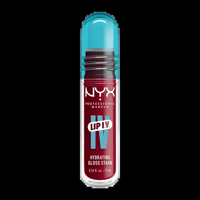 NYX Professional Makeup Lesk na rty Lip IV Hydrating Gloss Stain 11 Red-y.Set.Wet!