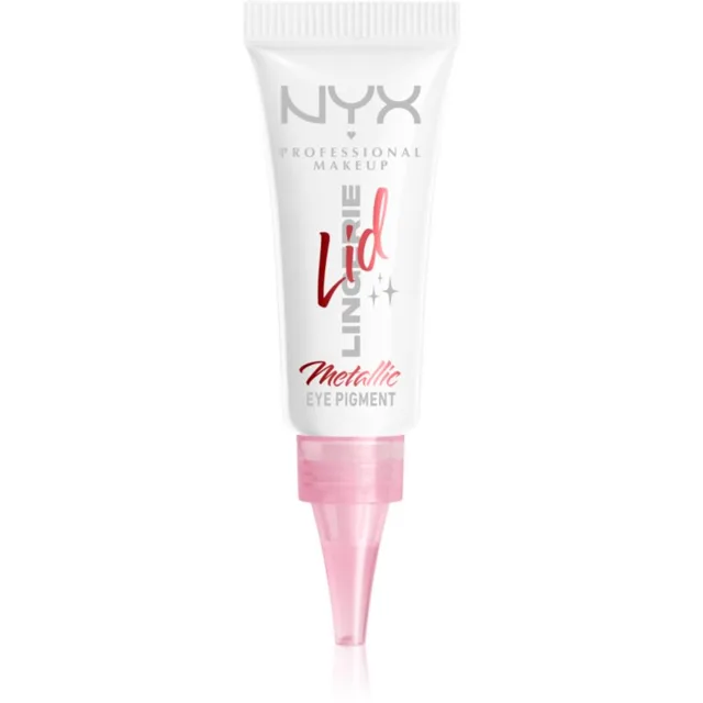 NYX Professional Makeup Lid Lingerie krémové oční stíny odstín Satin Silver 6 ml