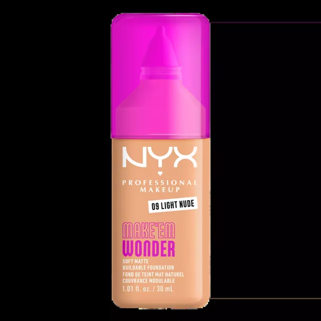 NYX Professional Makeup Make-up Make`EM Wonder Buildable Foundation 30 ml 09 Light Nude