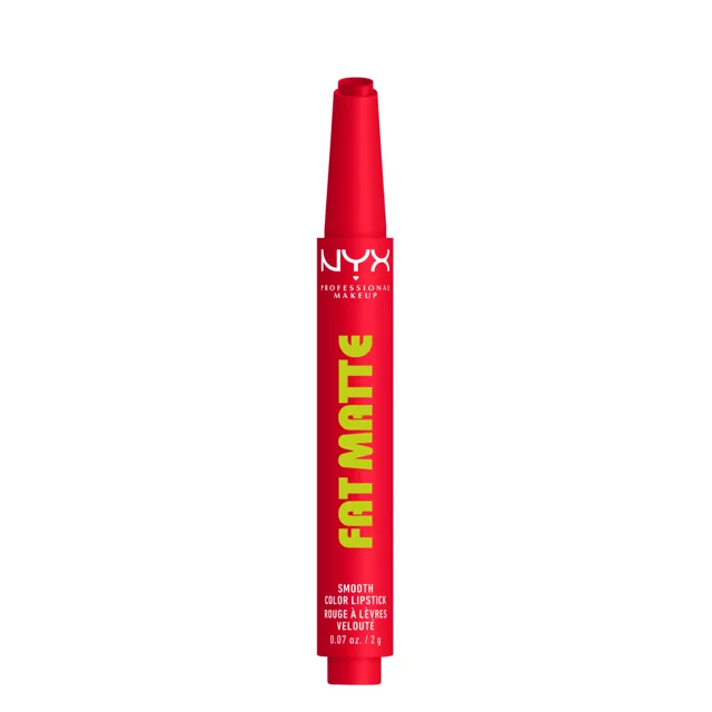 NYX Professional Makeup Matný balzám na rty Fat Matte Smooth Color Lipstick 2 g 15 Fuzzy Flame