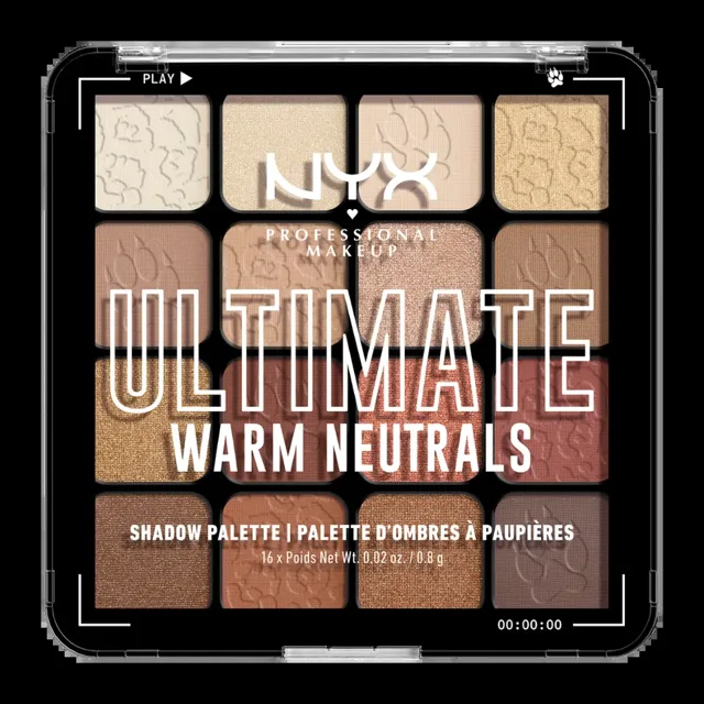 NYX Professional Makeup Paletka očních stínů Ultimate Warm Neutrals