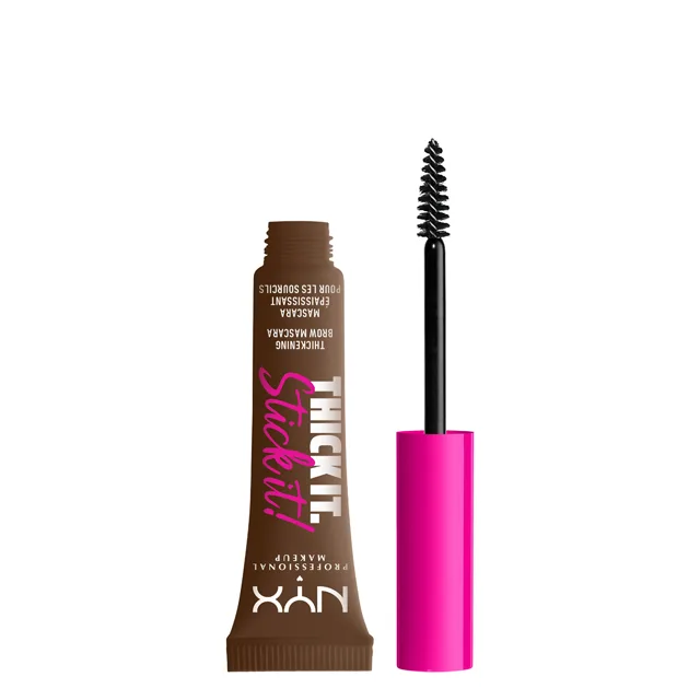 NYX Professional Makeup Řasenka na obočí Stick It Brow Mascara 7 ml 06 Brunette