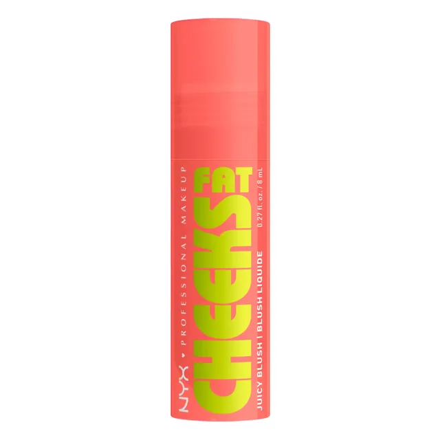 NYX Professional Makeup Tekutá tvářenka Fat Cheeks Juicy Blush 8 ml 01 Papaya Plump