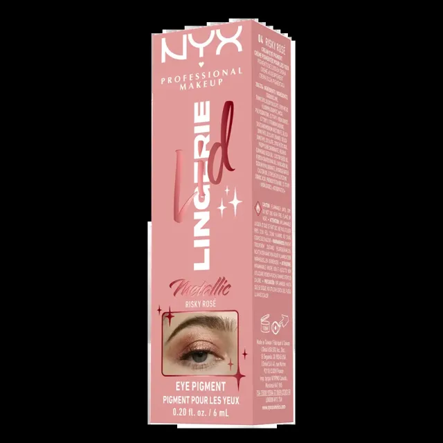 NYX Professional Makeup Tekuté oční stíny Lid Lingerie 04 Risky Rosé