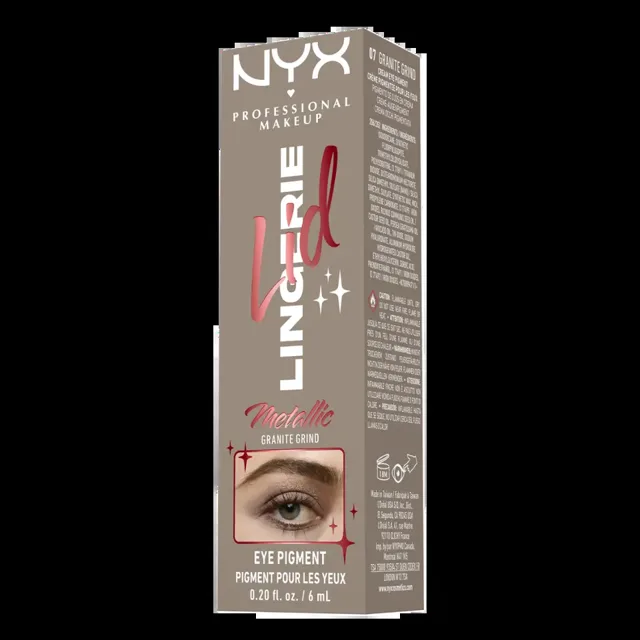 NYX Professional Makeup Tekuté oční stíny Lid Lingerie 07 Granite Grind