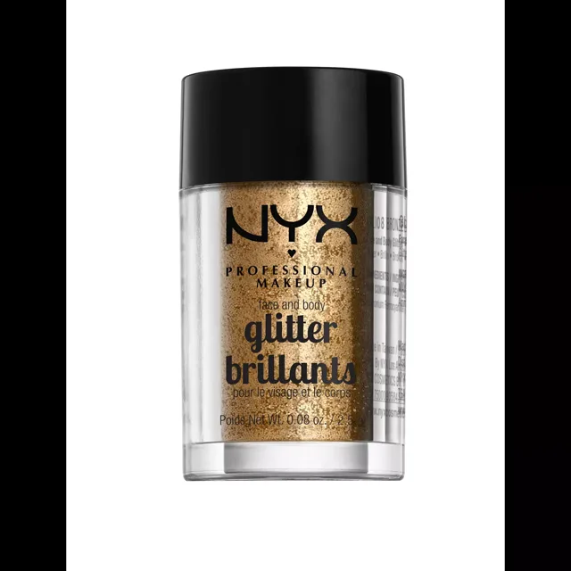 NYX Professional Makeup Třpytky na tělo a obličej Face & Body Glitte 2,5 g 08 Bronze