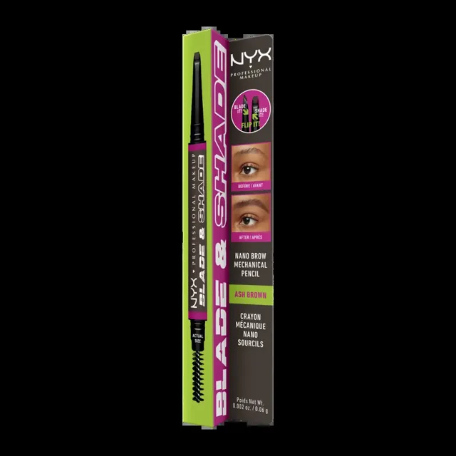 NYX Professional Makeup Tužka na obočí Blade & Shade 07 Ash Brown