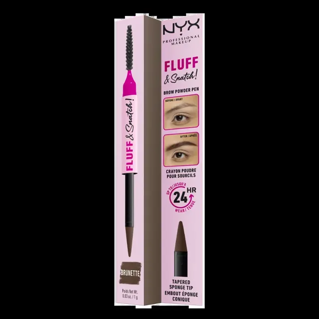 NYX Professional Makeup Tužka na obočí Fluff & Snatch! Brunette