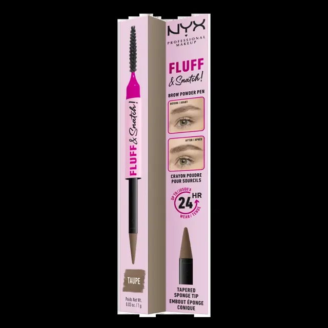 NYX Professional Makeup Tužka na obočí Fluff & Snatch! Taupe
