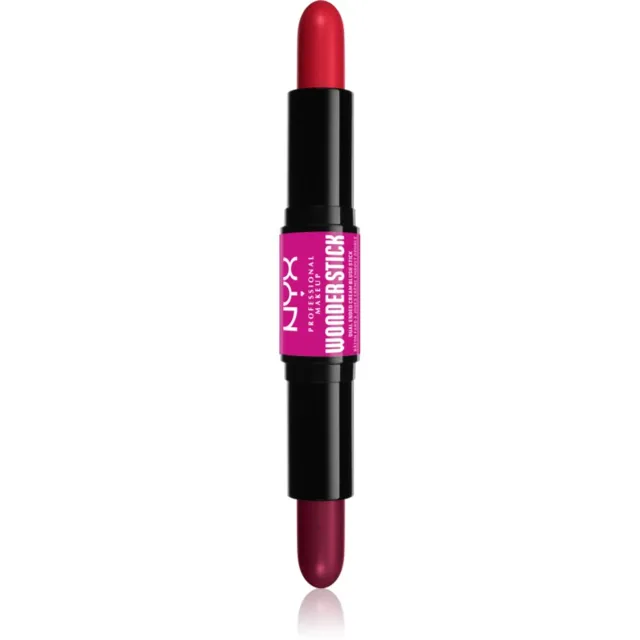 NYX Professional Makeup Wonder Stick Cream Blush oboustranná konturovací tyčinka odstín 05 Bright Amber and Fuchsia 2x4 g