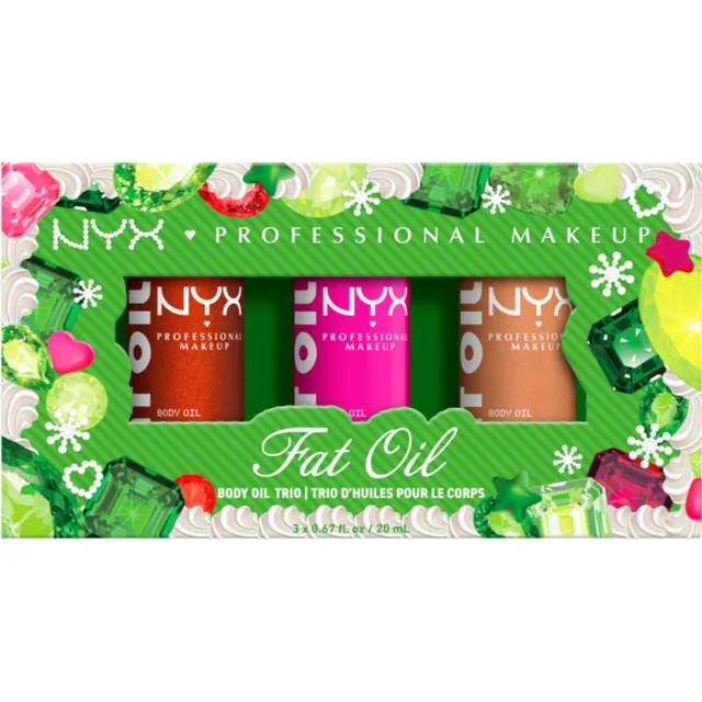 NYX Professional Makeup Xmas Body Oil Mini Kit dárková sada na tělo