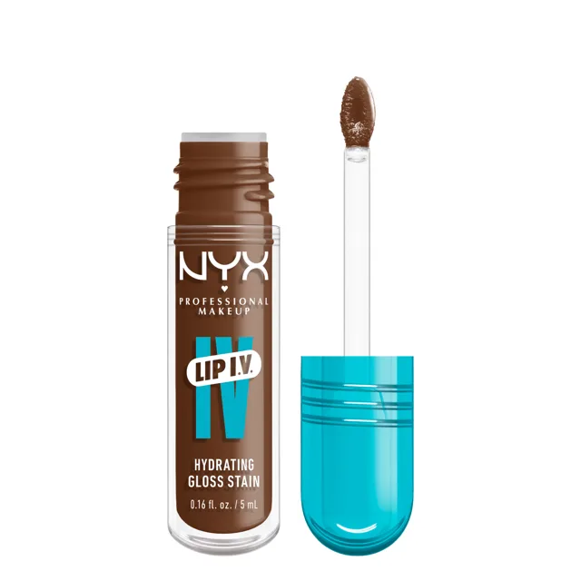 NYX Professional Makeup Zabarvující lesk na rty Lip I.V. Hydrating Gloss Stain 5 ml 03 Splash N Spice