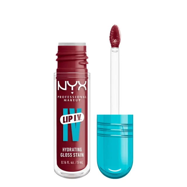 NYX Professional Makeup Zabarvující lesk na rty Lip I.V. Hydrating Gloss Stain 5 ml 09 Blush Rush