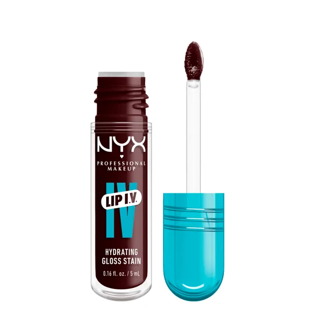 NYX Professional Makeup Zabarvující lesk na rty Lip I.V. Hydrating Gloss Stain 5 ml 15 Water 'Bout Wine?