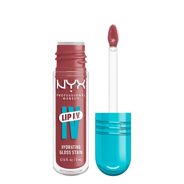 NYX Professional Makeup Zabarvující lesk na rty Lip I.V. Hydrating Gloss Stain 5 ml 17 Petal Pourin'