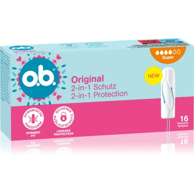 o.b. Original Super tampony pro silnou menstruaci 16 ks