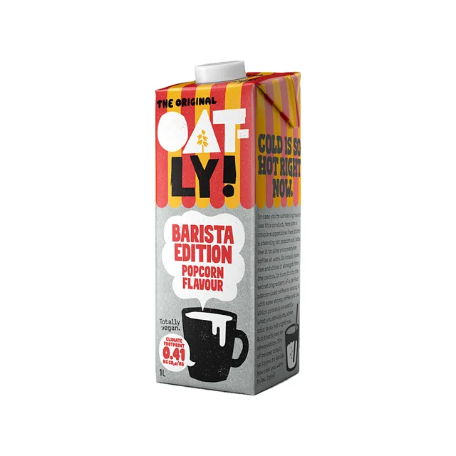 OATLY Ovesný nápoj Barista popcorn 1 litr