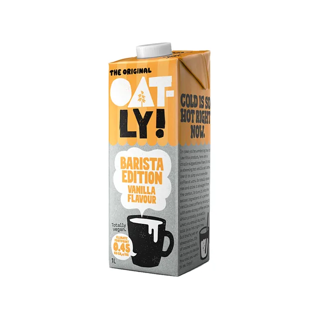 OATLY Ovesný nápoj Barista vanilka 1 litr
