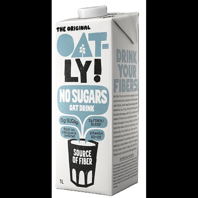 OATLY Ovesný nápoj bez cukru 1 litr