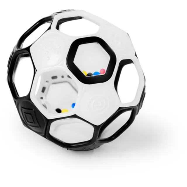 Oball Rattle Goals™ senzorický míček Black & White 0m+ 1 ks
