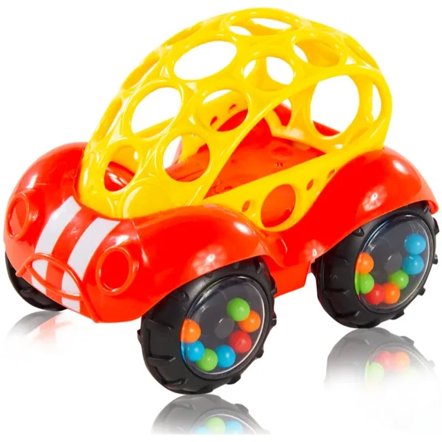 Oball Rattle & Roll autíčko pro děti Red 3m+ 1 ks