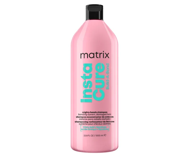 Obnovující šampon pro velmi poškozené vlasy Matrix Instacure Build-A-Bond - 1000 ml + dárek zdarma
