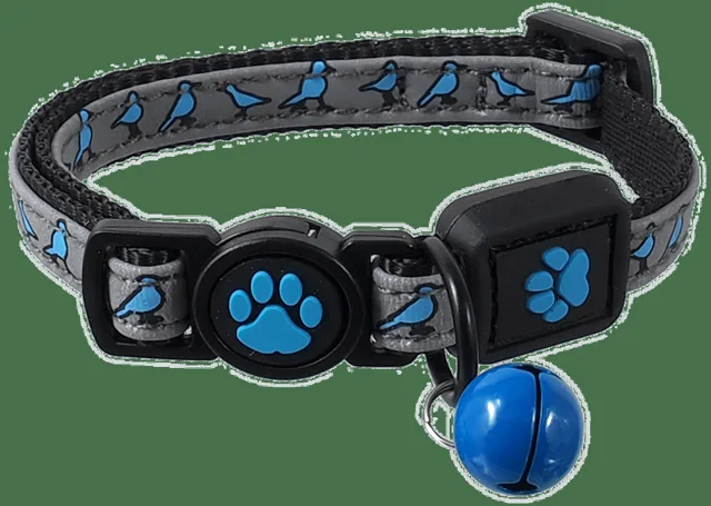 Obojek Active Cat Reflective XS modrý 1x19-31cm