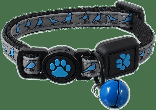 Obojek Active Cat Reflective XXS modrý 1x16-22cm